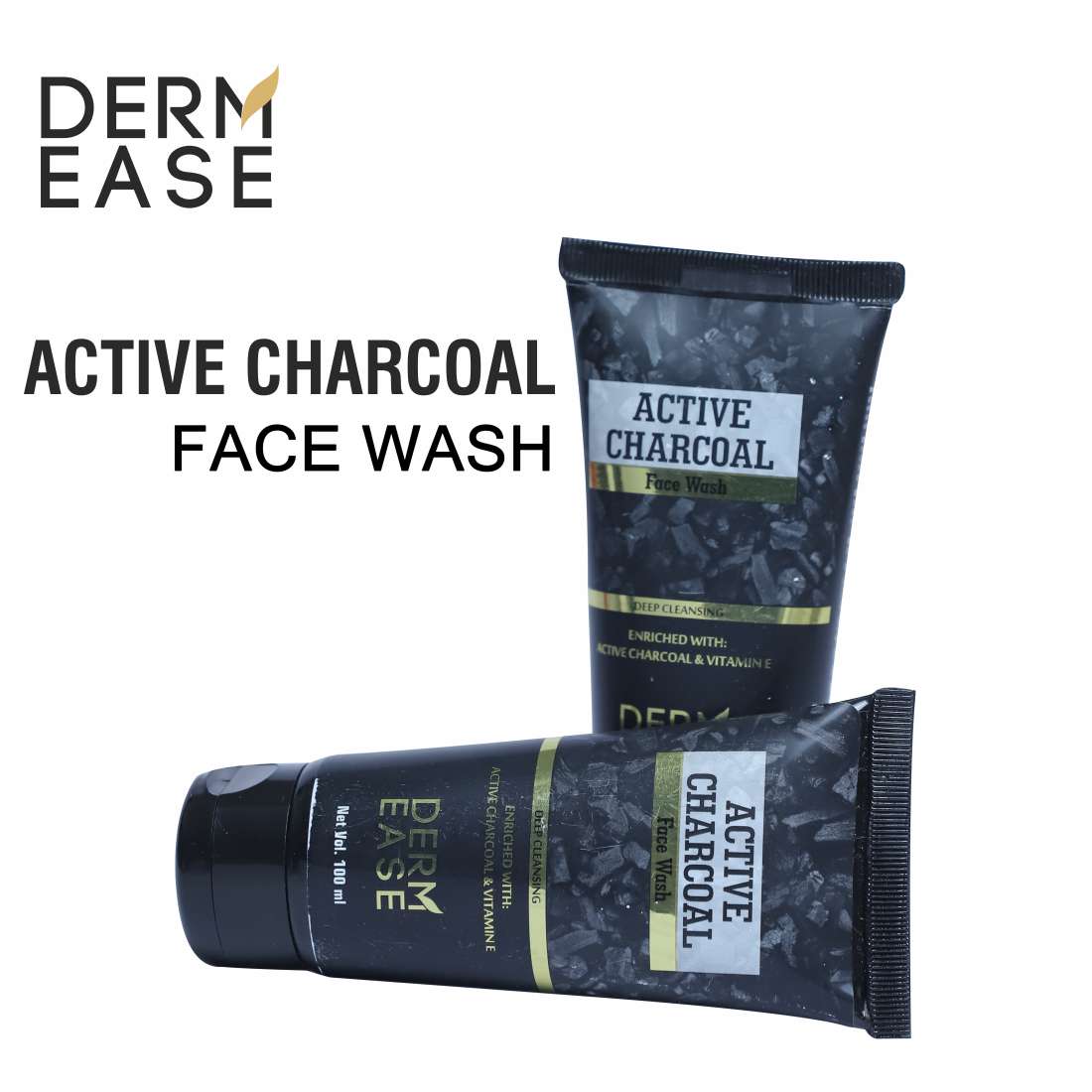 DERM EASE Active Charcoal Face Wash